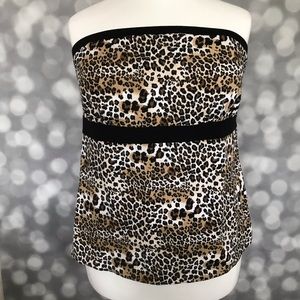 Lane Bryant Leopard Pint Tube Top